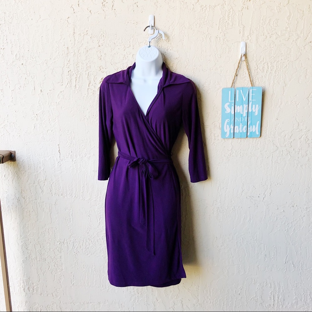 Ronni Nicole Purple Midi Dress💜